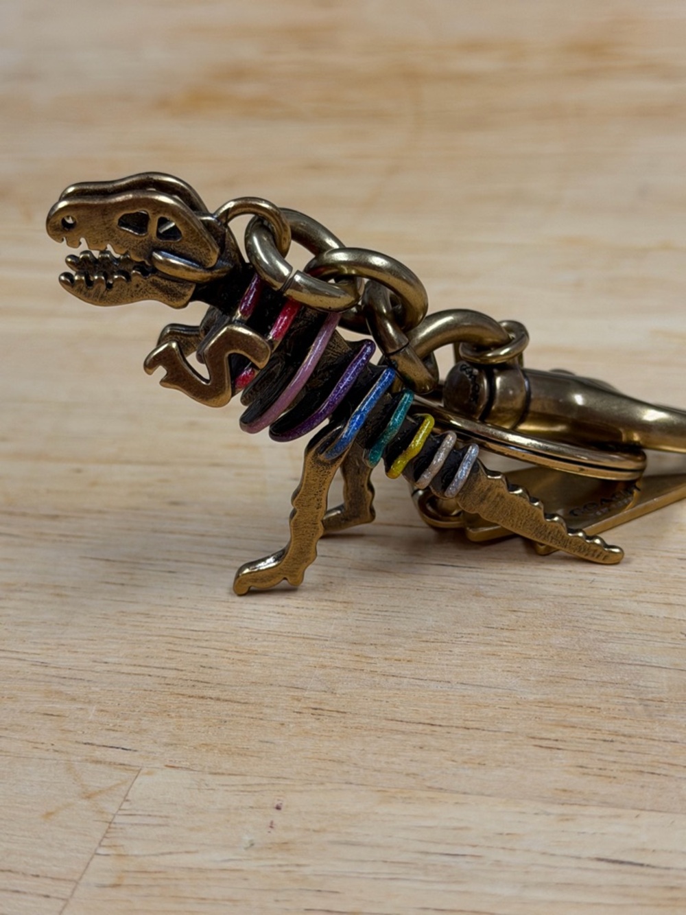 Coach colorful Dinosaur Keychain - Picture 4 of 10